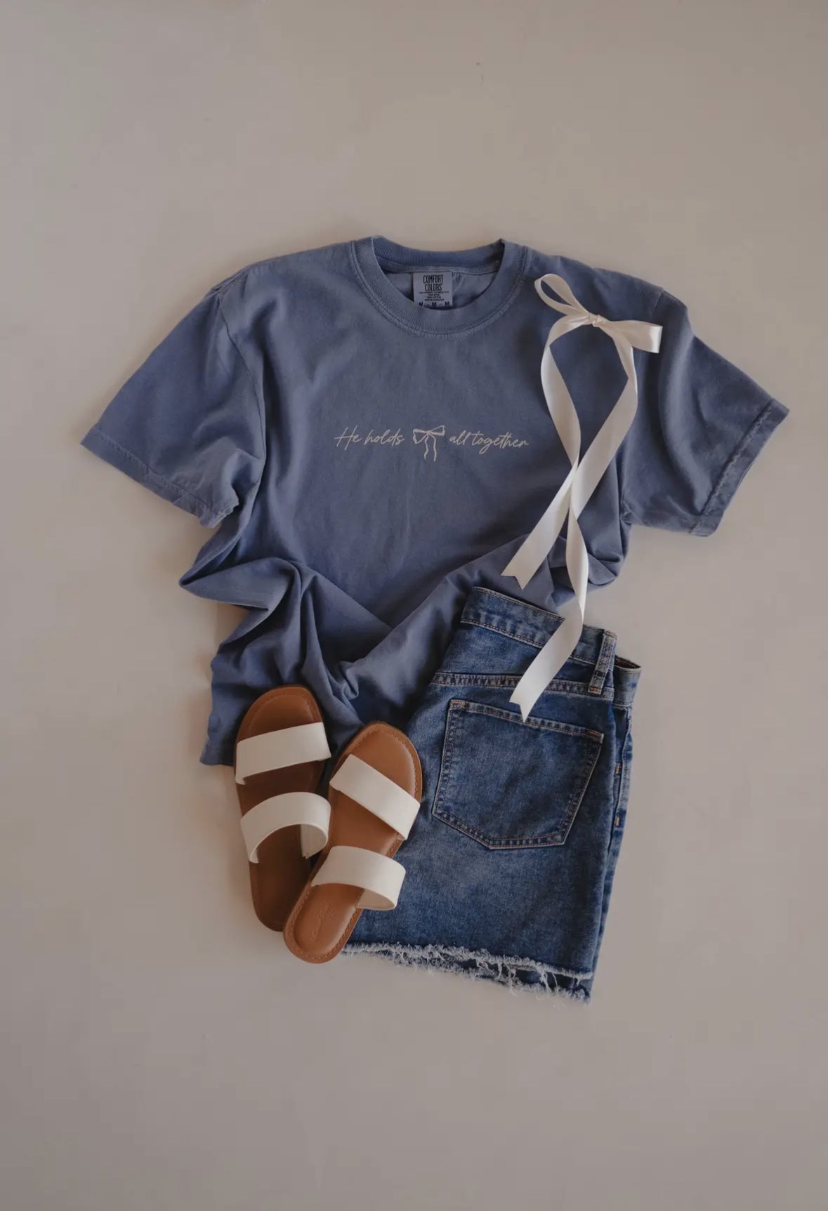 He Holds All Together Comfort Colors Tee