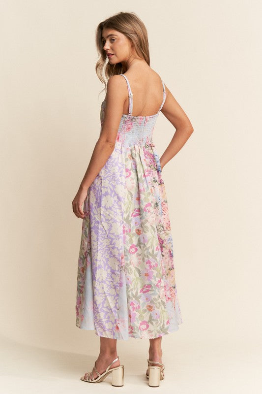 The Scarlett| Floral Patchwork Dress
