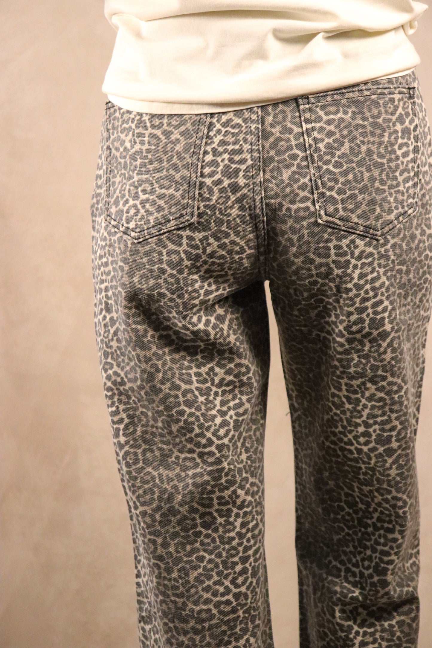 Mom Leopard Jeans