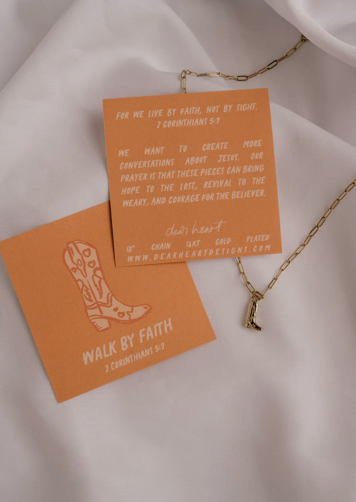 Walk By Faith Charm Necklace