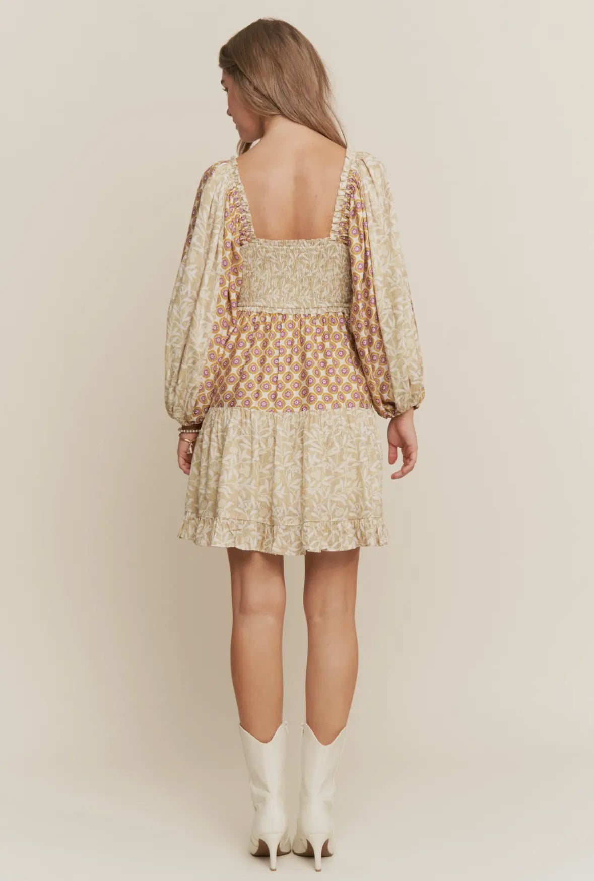 The Molly| Patchwork Floral Dress