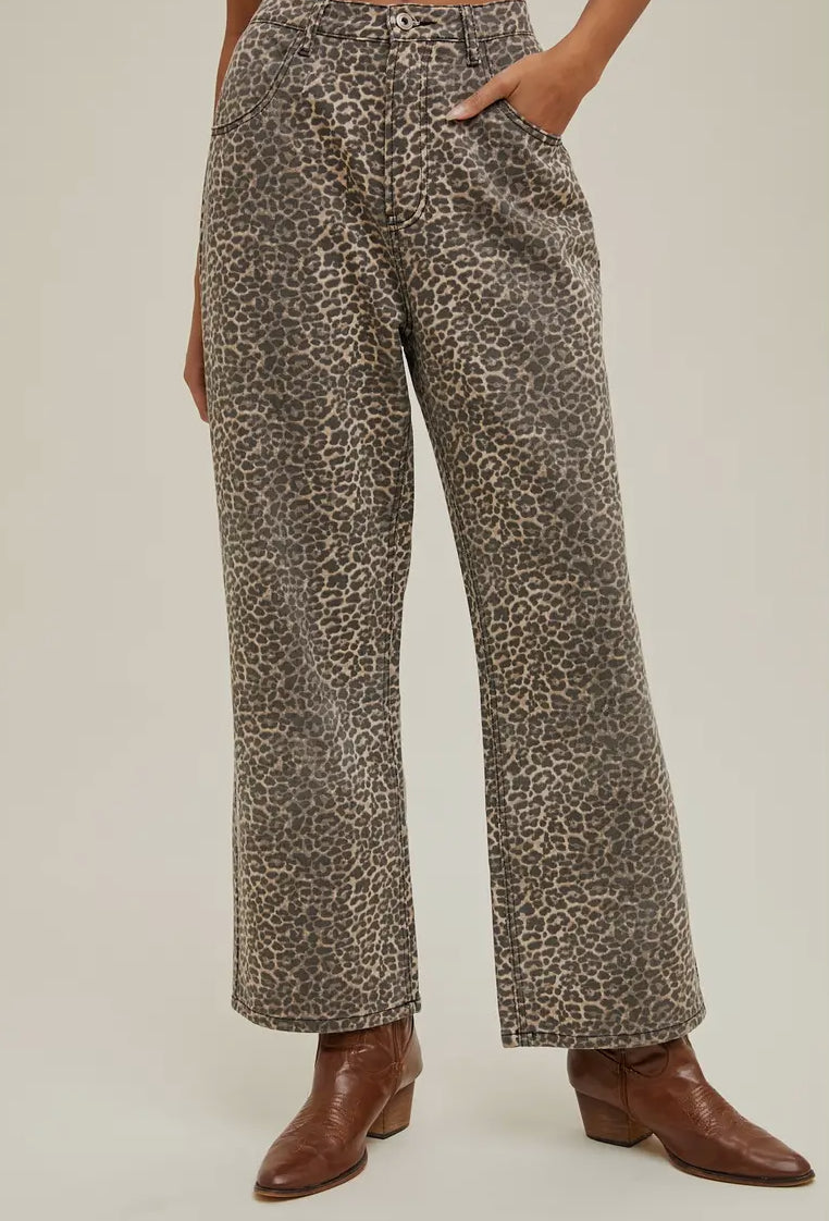 Mom Leopard Jeans