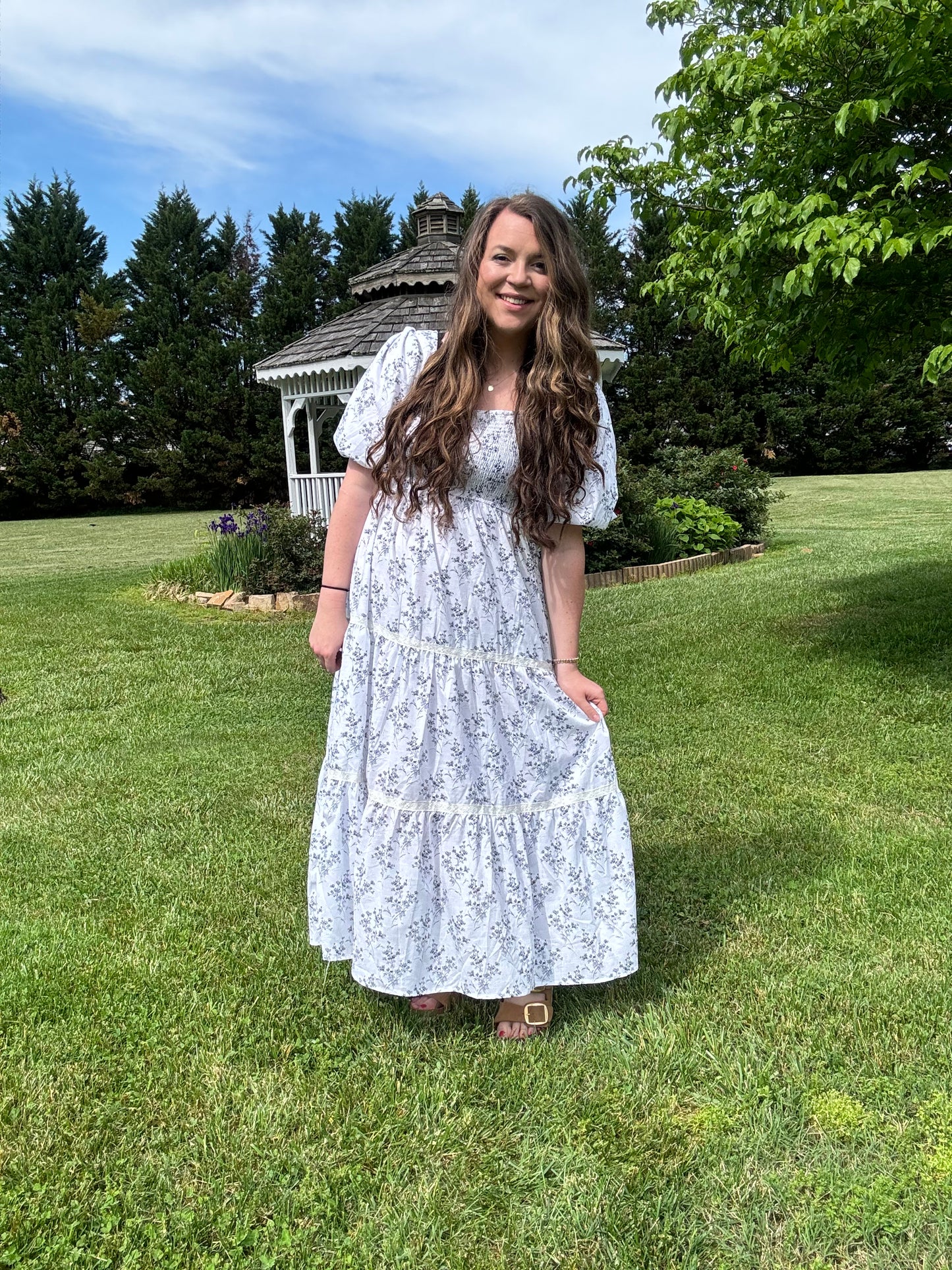 The Eloise| Floral Smocked Maxi Dress