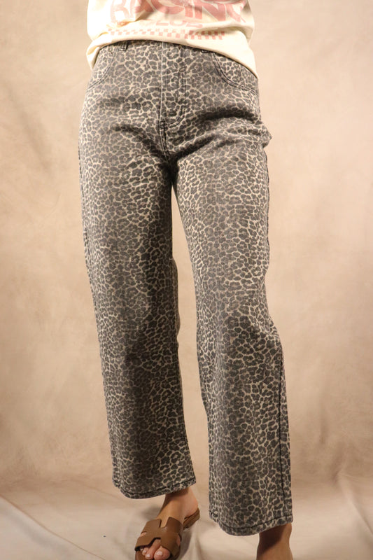 Mom Leopard Jeans