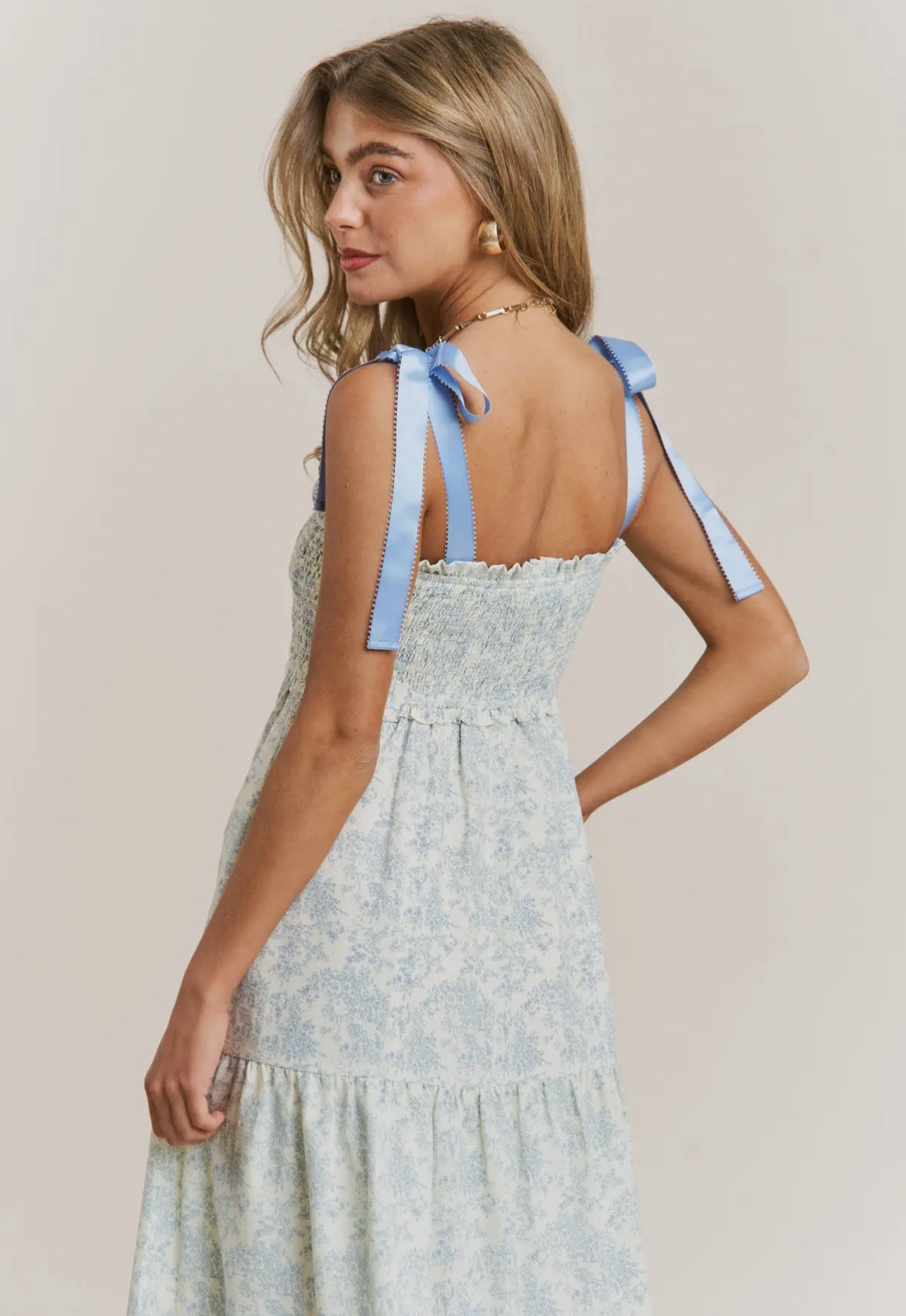 The Josie| Empire Neck Line Floral Tiered Maxi Dress