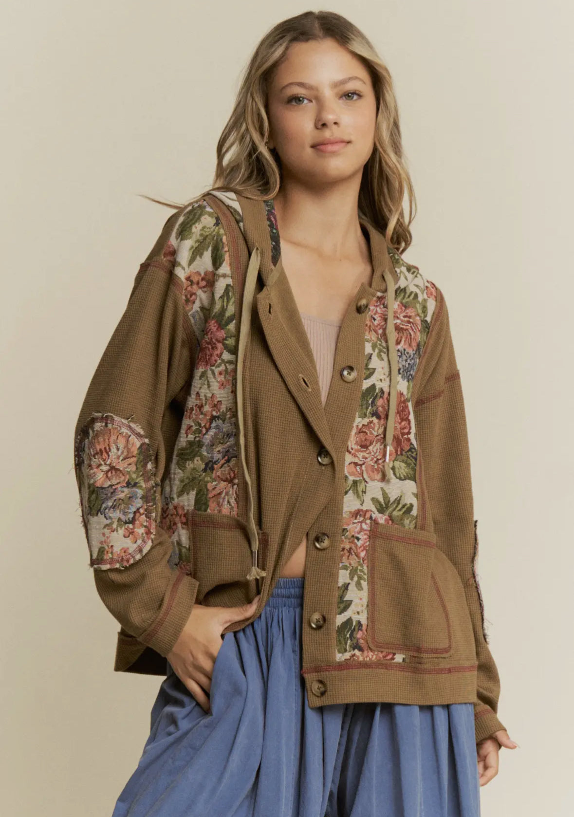 Teddy Bear Vintage Patchwork Jacket