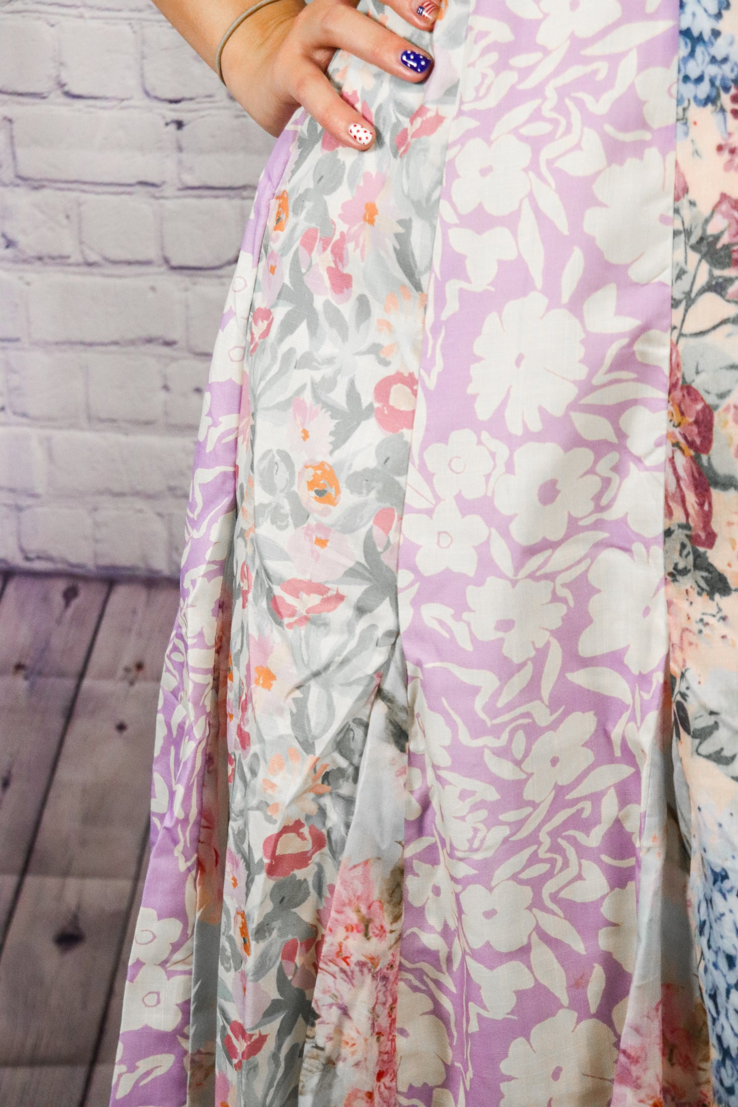 The Scarlett| Floral Patchwork Dress
