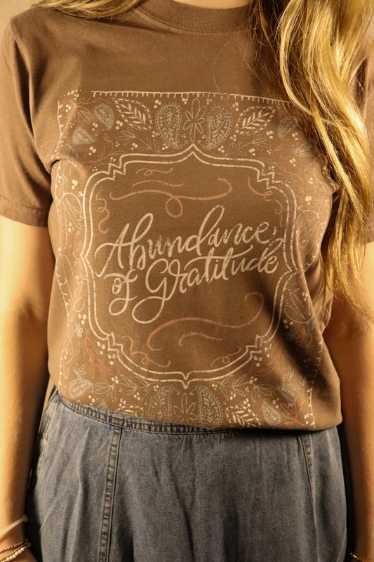 Abundance of Gratitude Comfort Colors Tee