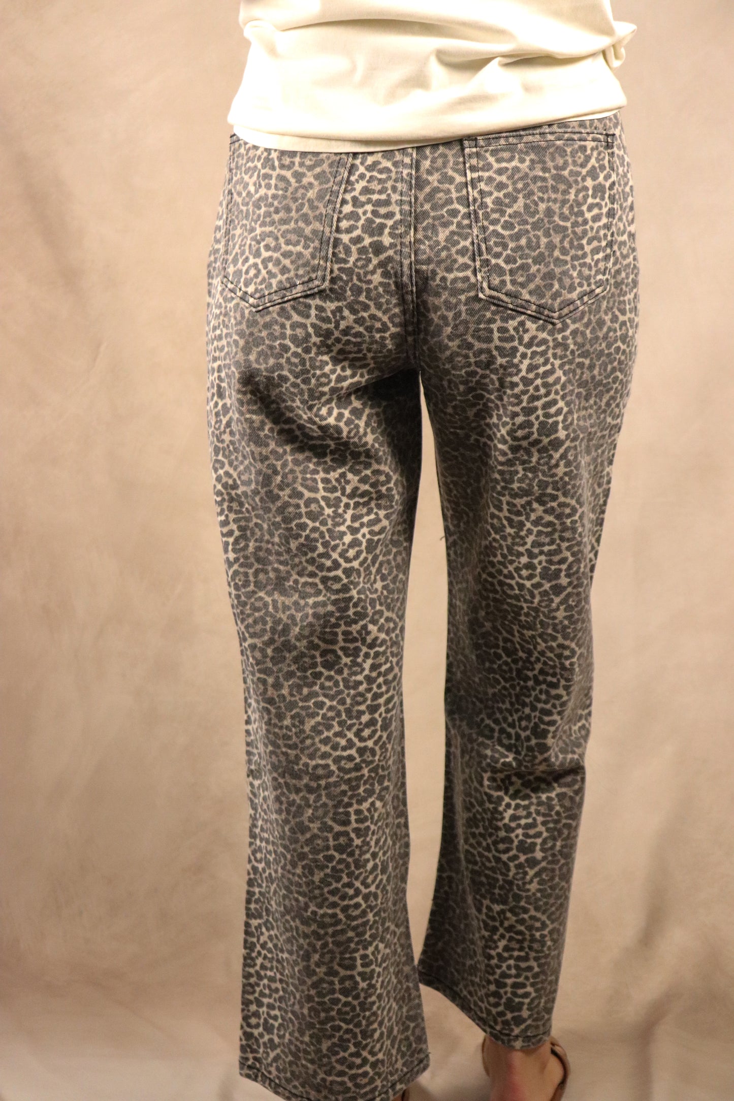 Mom Leopard Jeans