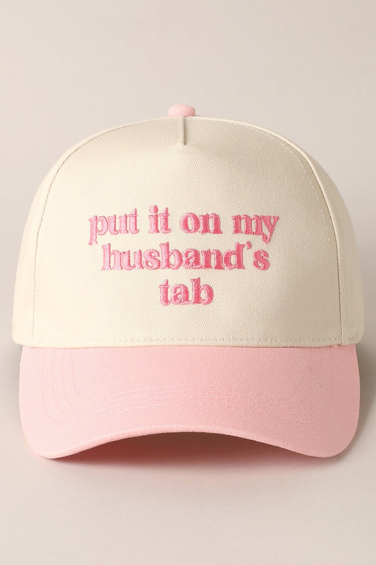 Put It On My Husband’s Tab Trucker Hat