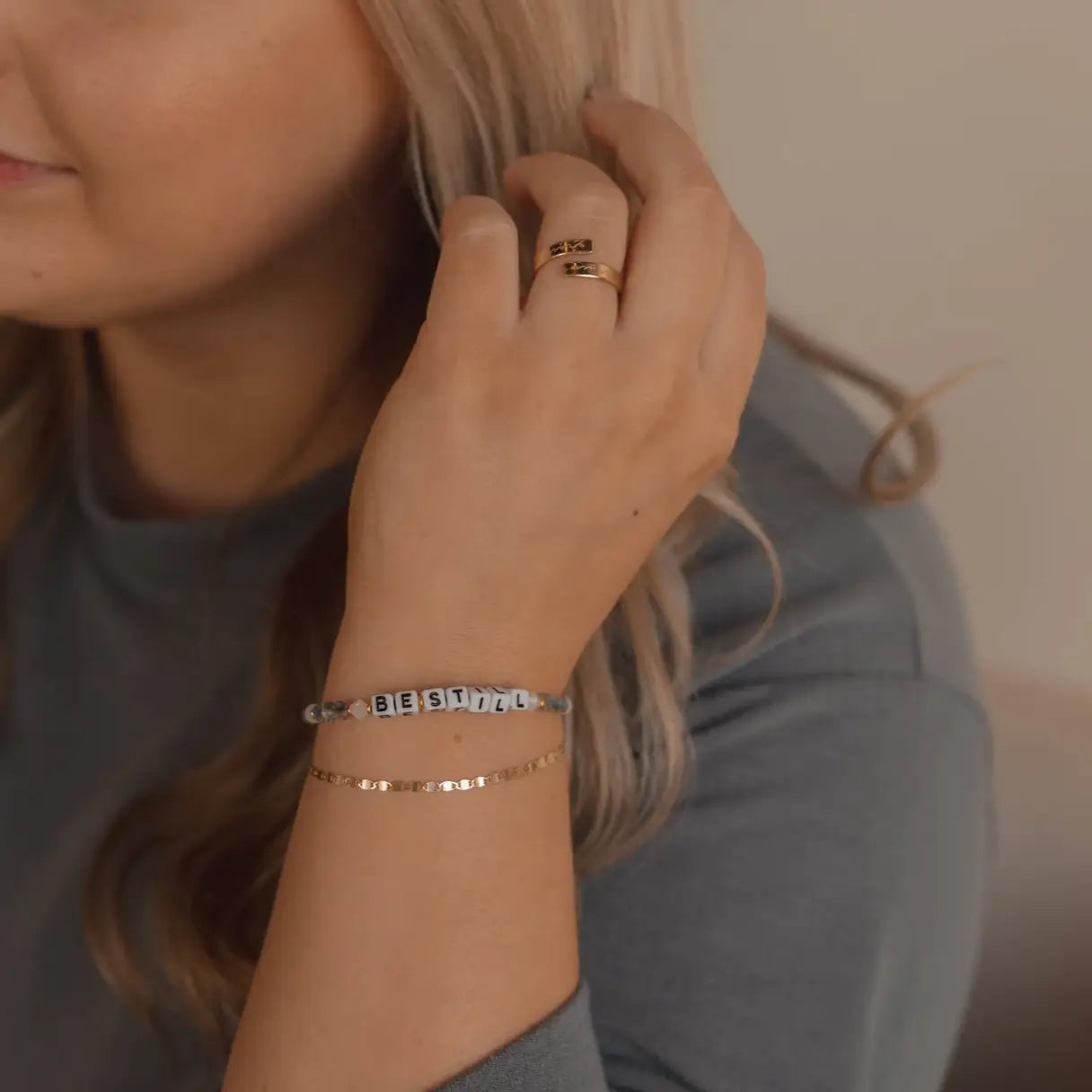 Be Still Beaded Bracelet