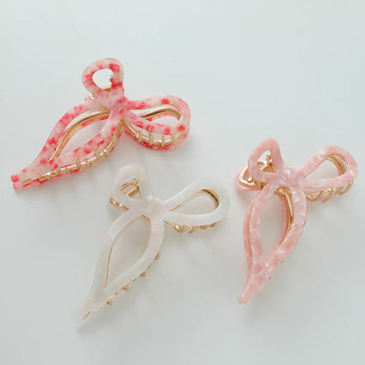 Sabrina Rose Bow Claw Clip